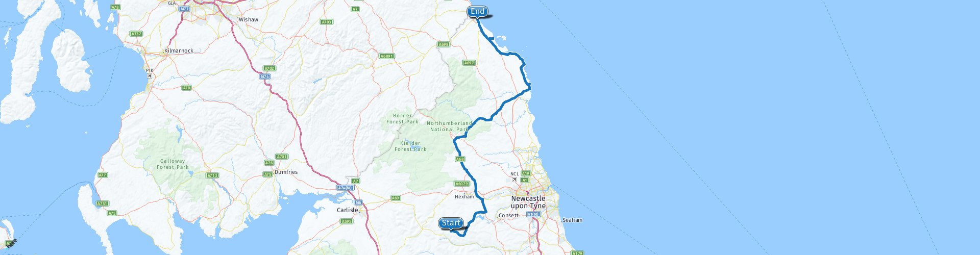 Map of the Kingdom of Northumbria around 700 AD - Kingdom of